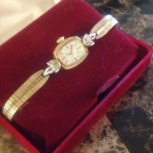 Bulova gold plated petite watch
